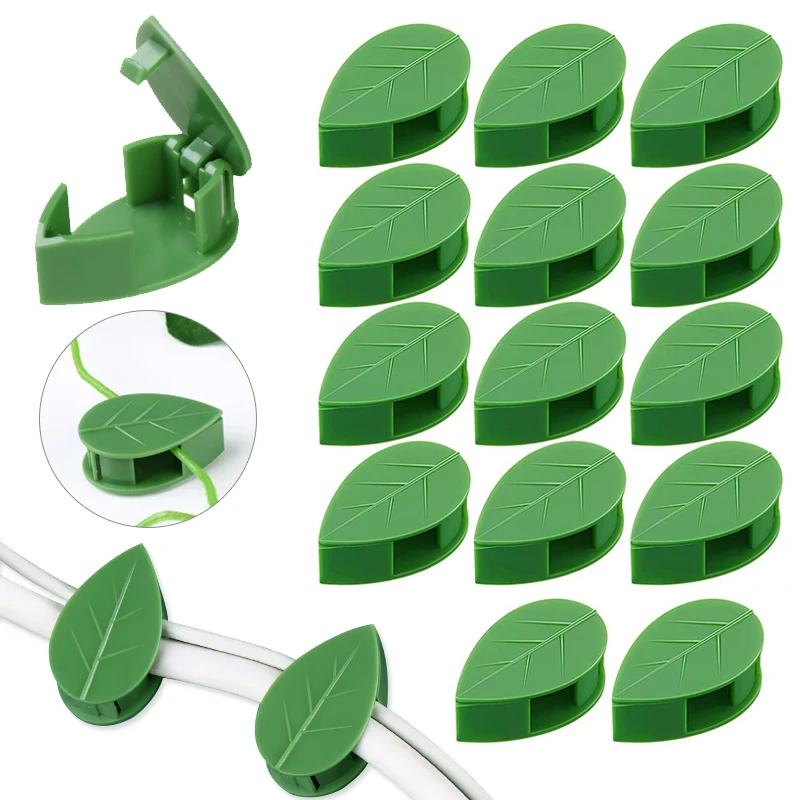 Vine Climbing Plastic - 1-50 ชิ้นที่มองไม่เห็นพืชผนังอุปกรณ์ปีนเขาเถายึดคงหัวเข็มขัดคลิปใบฉุดชั้นวางอุปกรณ์สวน