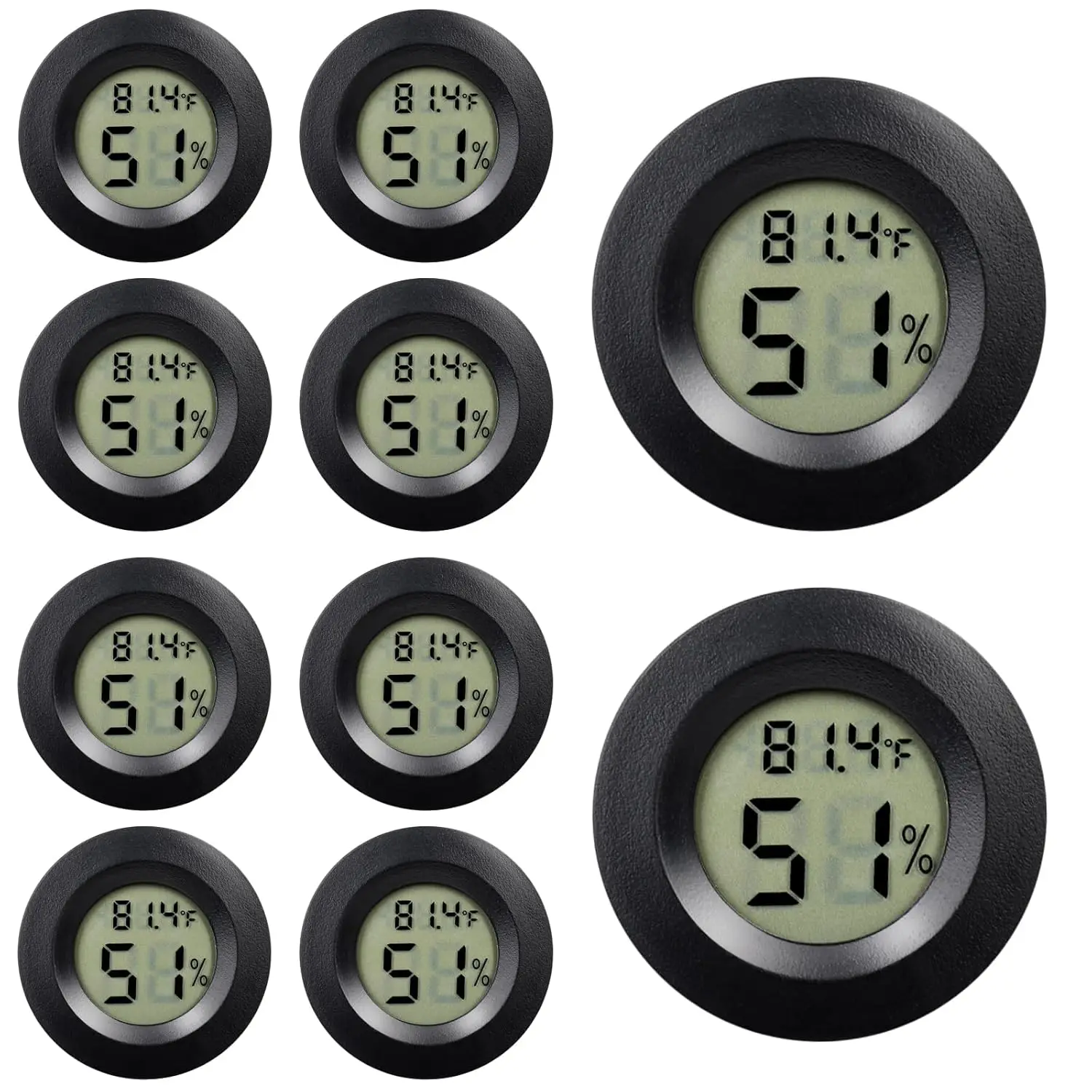 Digital Hygrometer Probe - เครื่องวัดอุณหภูมิและความชื้นแบบดิจิตอล LCD ขนาดเล็ก -50 ° C