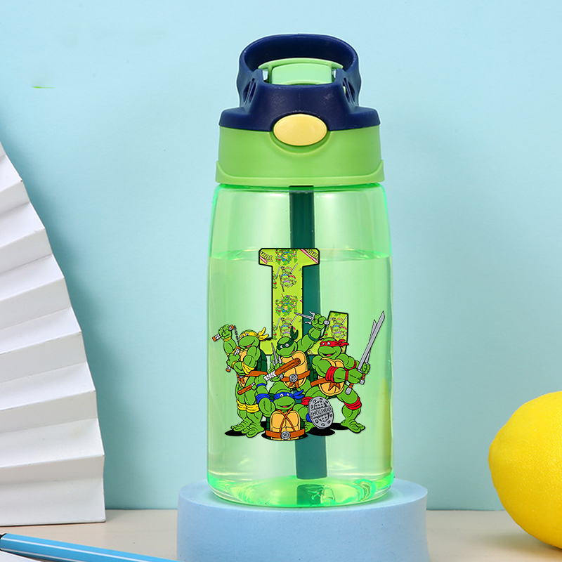 Water Dish Reptile - เต่านินจาวัยรุ่นขวดน้ำอะนิเมะขวดกีฬาการเดินทางกลางแจ้งฟิตเนสถ้วยลายการ์ตูนถ้วยดื่มแบบพกพา