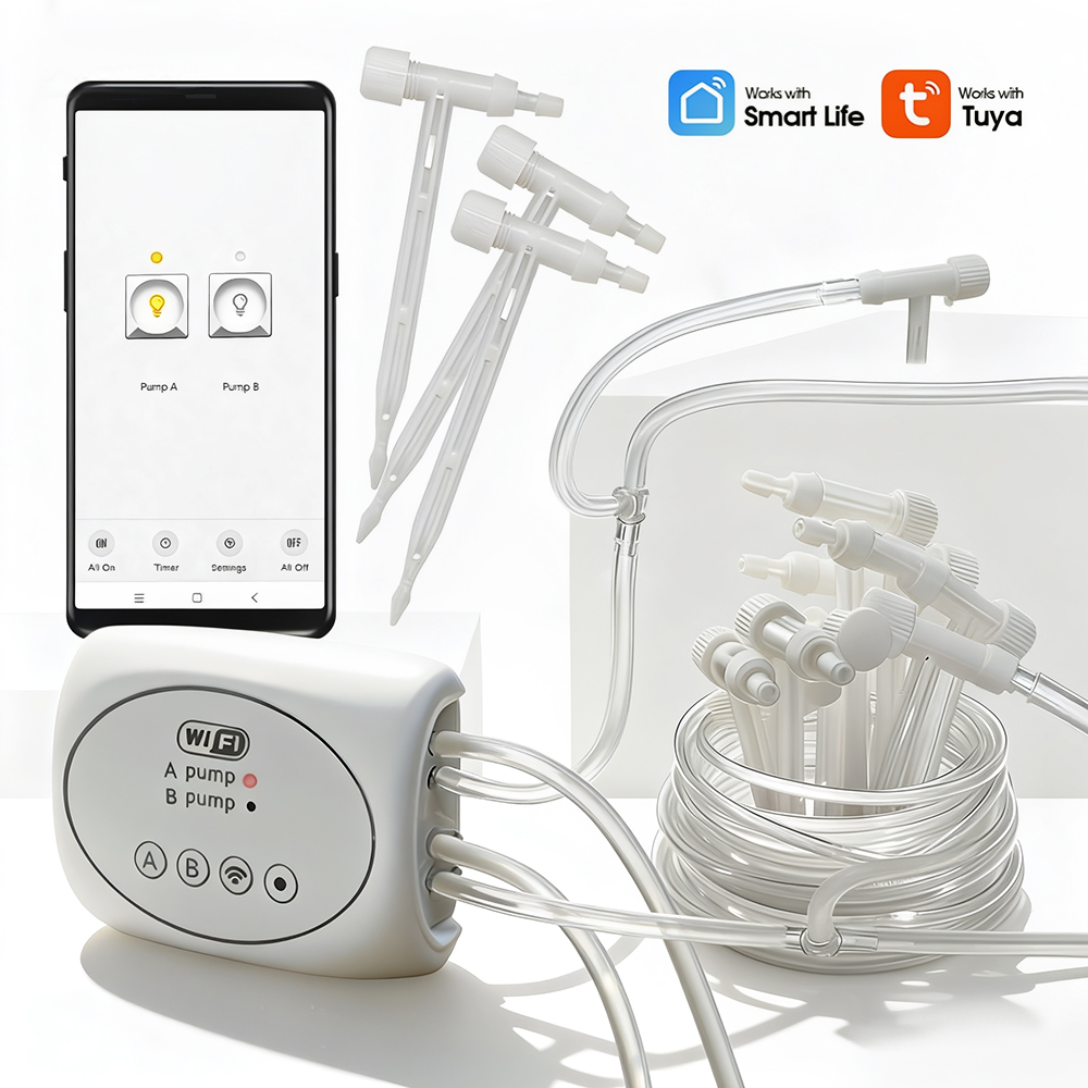 ระบบชลประทานแบบหยดน้ำด้วยปั๊มพ - Timer Dual Outlet บทวิจารณ์และราคา