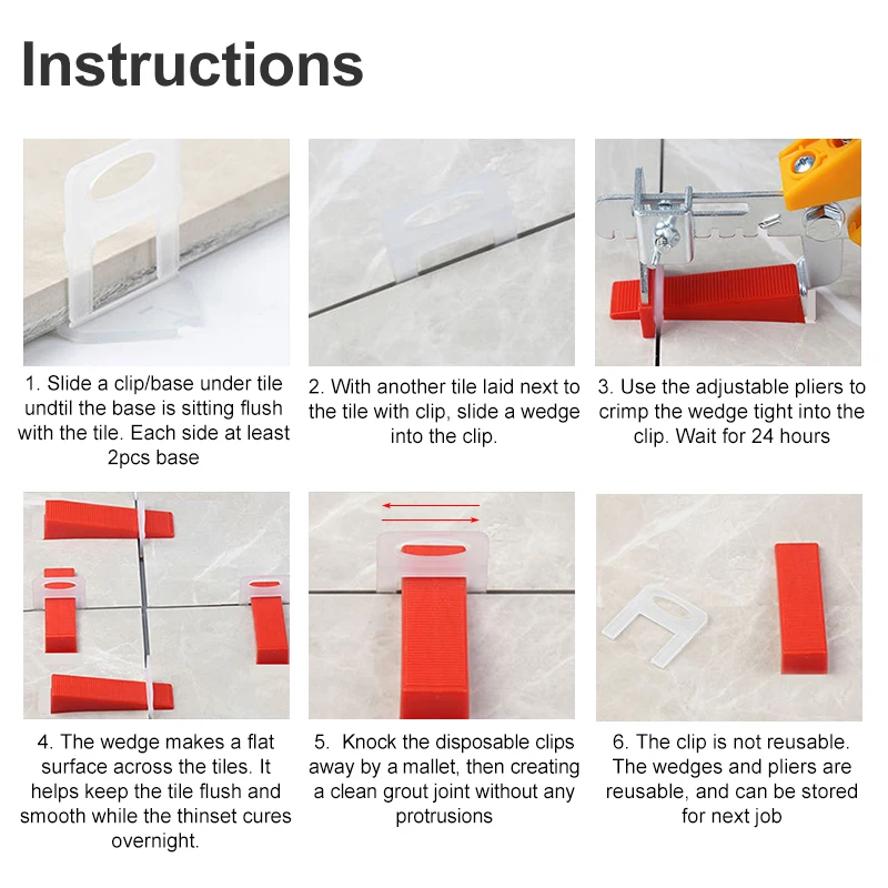 คลิปปรับระดับกระเบื้องเซรามิก  - Ceramic Tile Floor บทวิจารณ์และราคา