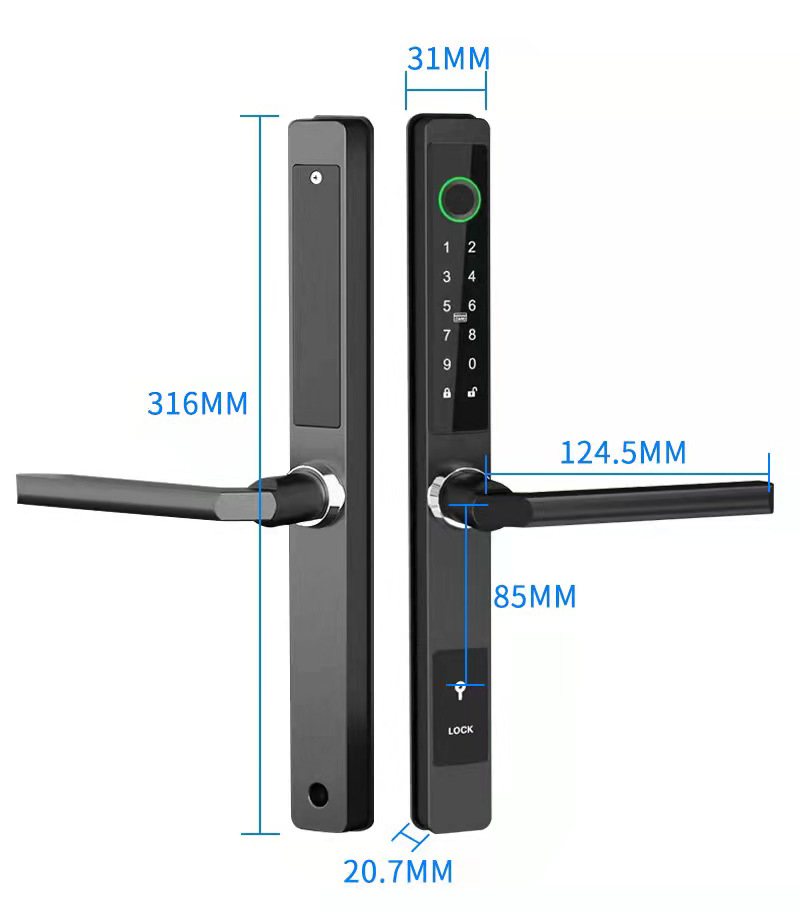 ZHDCOOKEY ล็อคประตูดิจิตอลไบโอ - Glass Door Hinge บทวิจารณ์และราคา