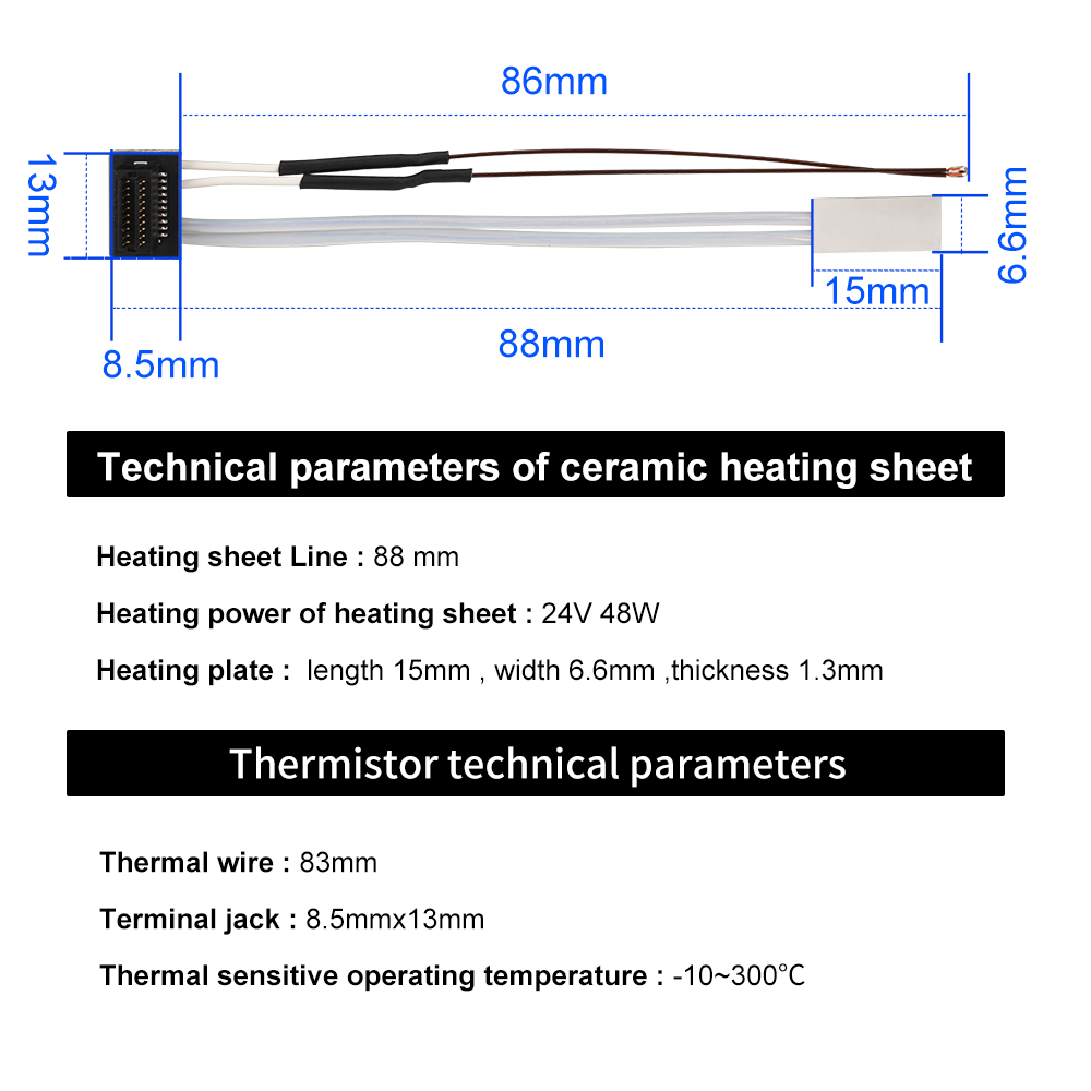 สำหรับ Bambu Lab Hotend V2.0 V - Ceramic Heat Emitter บทวิจารณ์และราคา
